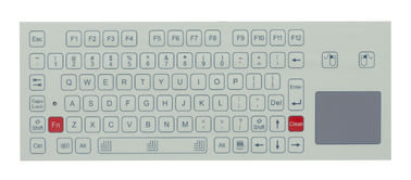 USB cable with 12 FN keys panel mounted keyboard with rugged touchpad