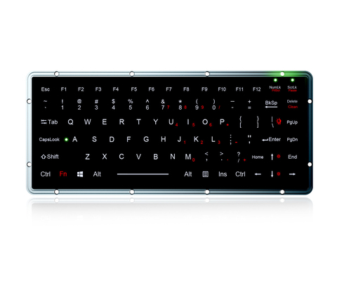 IP65 Rugged Chiclet Keyboard With Polymer Keys, Military Level Backlight Keyboard
