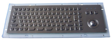 Industrial Metal Kiosk Compact Keyboard with Ruggedized Trackball