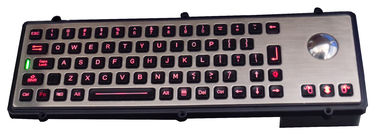 USB port metal industrial robust keyboard with optical laser trackball