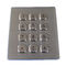 12 keys dust proof  metal dot braille keypad with flat keys USB interface